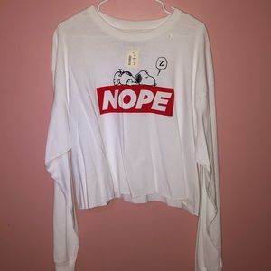 white long sleeve with design